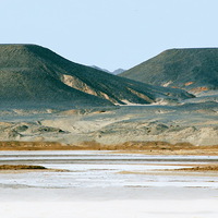 Buy canvas prints of Salt Flats, Eastern Desert by Jacqueline Burrell