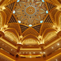 Buy canvas prints of Emirates Palace, Abu Dhabi, UAE by Jacqueline Burrell