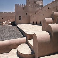 Buy canvas prints of Khandaq Fort, Buraimi , Oman by Jacqueline Burrell