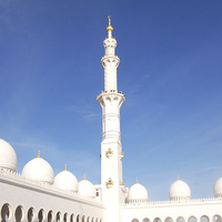 Buy canvas prints of Sheikh Zayed Grand Mosque, UAE by Jacqueline Burrell