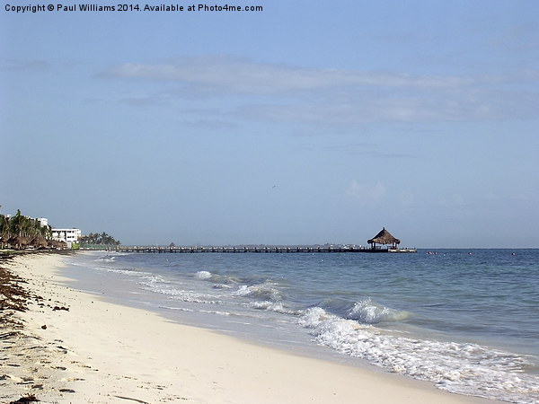 Long Jetty in the Caribbean Picture Board by Paul Williams