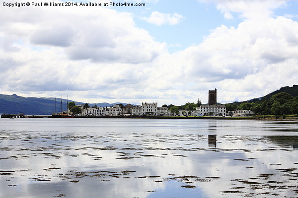 Inveraray Town Reflections Picture Board by Paul Williams