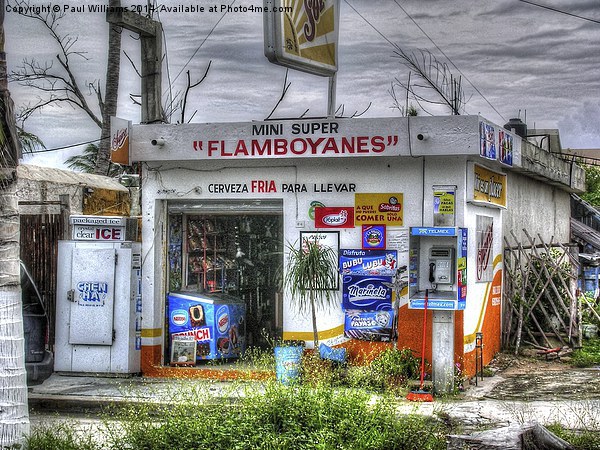 Mini Supermarket in Mexico Picture Board by Paul Williams