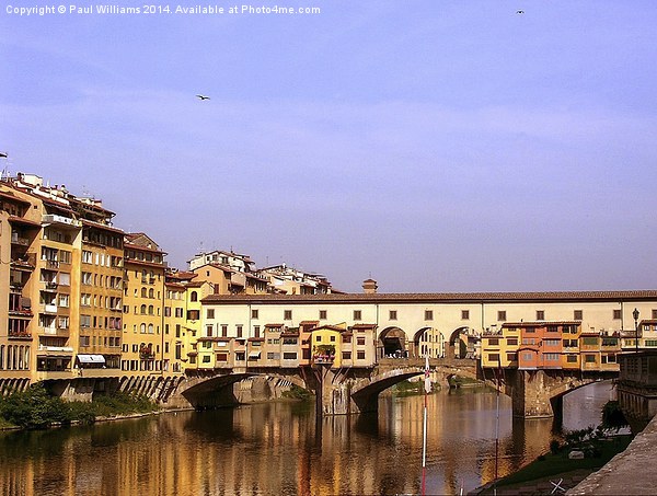 The Ponte Vecchio, Florence Picture Board by Paul Williams