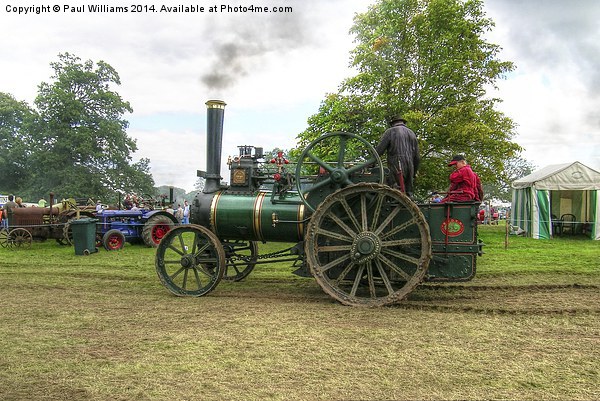 Steam Tractor Picture Board by Paul Williams