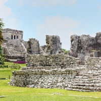 Buy canvas prints of Mayan Ruins at Tulum (2) by Paul Williams