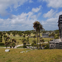 Buy canvas prints of Tulum Ruin Site by Paul Williams