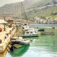 Buy canvas prints of Symi Quayside by Paul Williams