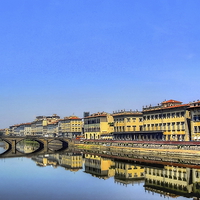Buy canvas prints of The River Arno by Paul Williams