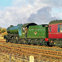 Buy canvas prints of Green Arrow at Hellifield by Paul Williams