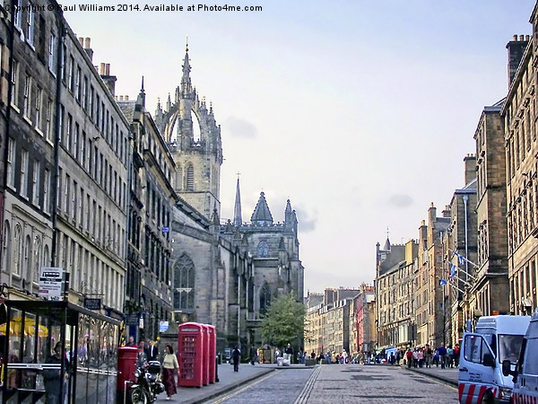 The Royal Mile Picture Board by Paul Williams