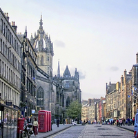 Buy canvas prints of The Royal Mile by Paul Williams