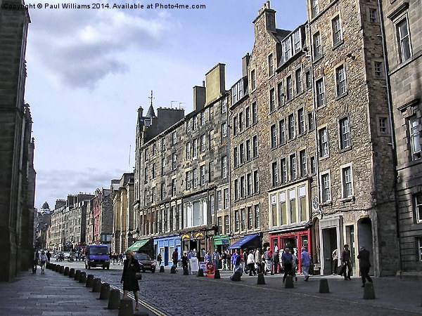 Shops in The Royal Mile Picture Board by Paul Williams