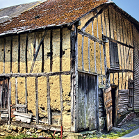 Buy canvas prints of Old Barn in French Ardennes by Paul Williams