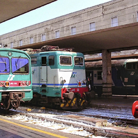 Buy canvas prints of Locomotives at Florence Railway Station by Paul Williams