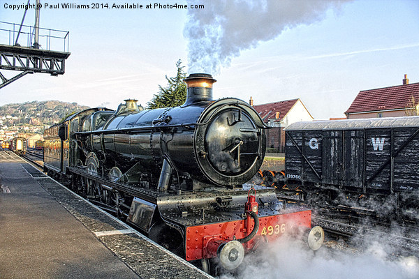 Steam at the Platform Picture Board by Paul Williams
