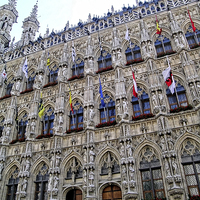 Buy canvas prints of Facade to the Stadhuis, Leuven by Paul Williams