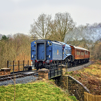 Buy canvas prints of Train in a Landscape by Paul Williams