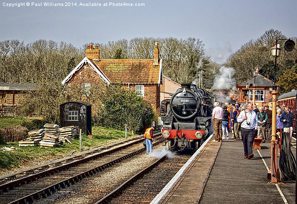 Bishops Lydeard Station Picture Board by Paul Williams