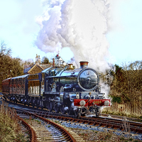 Buy canvas prints of Morning Steam Train by Paul Williams