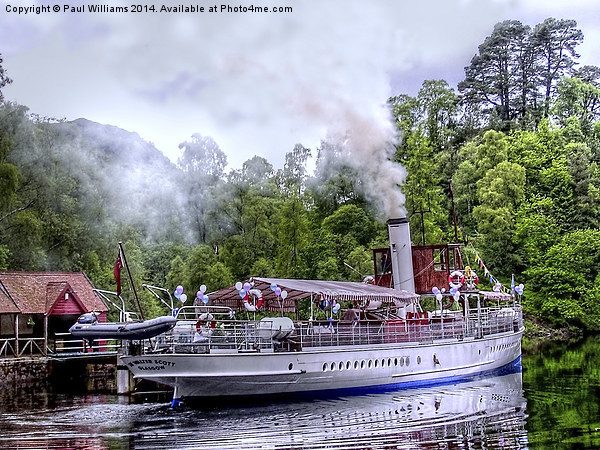  Steamship "Sir Walter Scott" Picture Board by Paul Williams