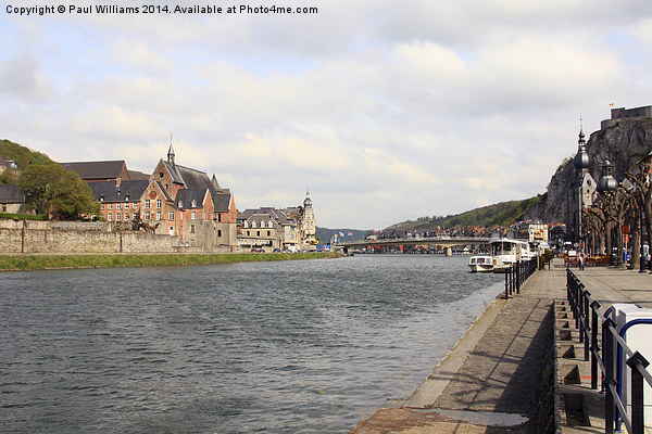  The River Meuse at Dinant Picture Board by Paul Williams