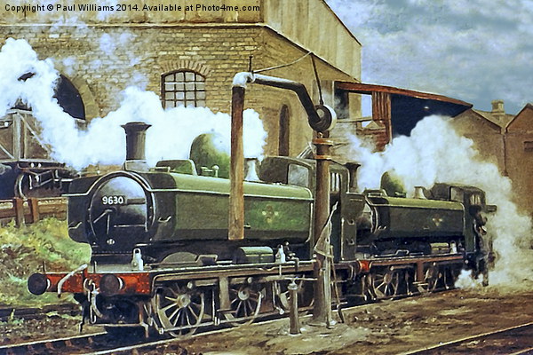  In the Coaling Yard  Picture Board by Paul Williams