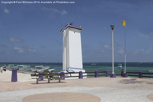 Lighthouse at Puerto Morelos  Picture Board by Paul Williams