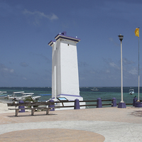 Buy canvas prints of Lighthouse at Puerto Morelos  by Paul Williams