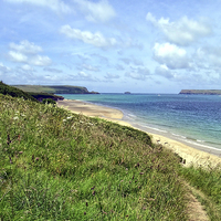 Buy canvas prints of  Camel Estuary and Padstow Bay by Paul Williams