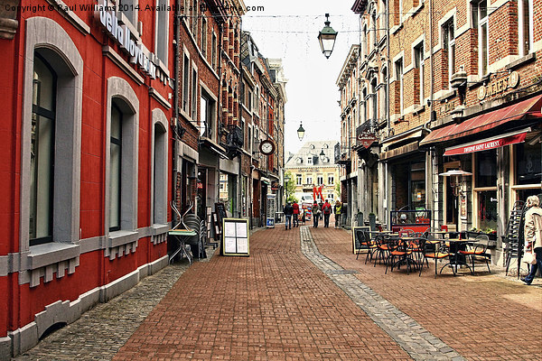  Street Scene- Belgium Picture Board by Paul Williams