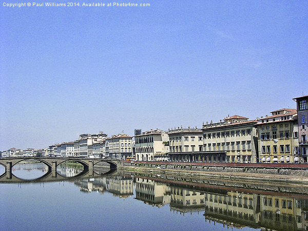 The River Arno in Florence  Picture Board by Paul Williams