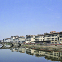 Buy canvas prints of The River Arno in Florence  by Paul Williams