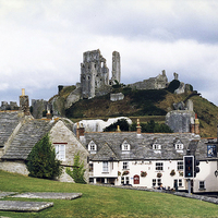 Buy canvas prints of  Corfe Castle by Paul Williams