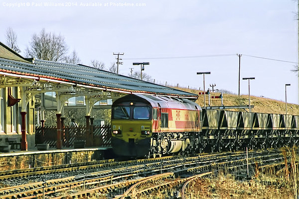 Freight Train at Hellifield Picture Board by Paul Williams