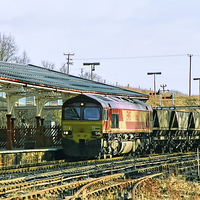 Buy canvas prints of Freight Train at Hellifield by Paul Williams