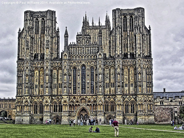 West Front Wells Cathedral  Picture Board by Paul Williams
