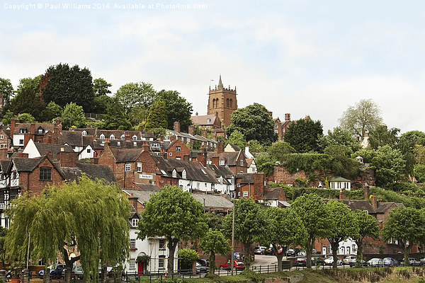  St Leonards Church Bridgnorth from Low Town  Picture Board by Paul Williams