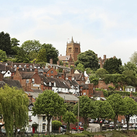 Buy canvas prints of  St Leonards Church Bridgnorth from Low Town  by Paul Williams
