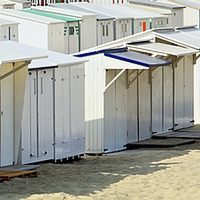 Buy canvas prints of Beach Huts at Ostend by Paul Williams