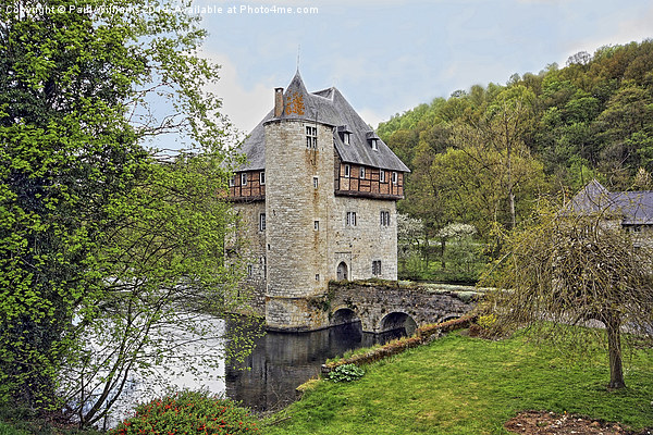 Turreted House in Belgian Ardennes Picture Board by Paul Williams