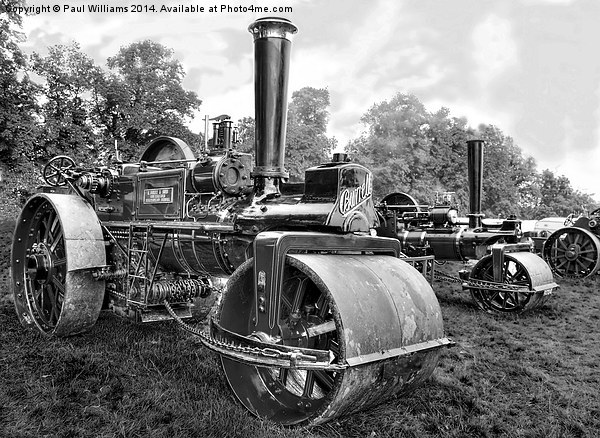  Burrells Steam Road Roller Picture Board by Paul Williams