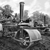 Buy canvas prints of  Burrells Steam Road Roller by Paul Williams