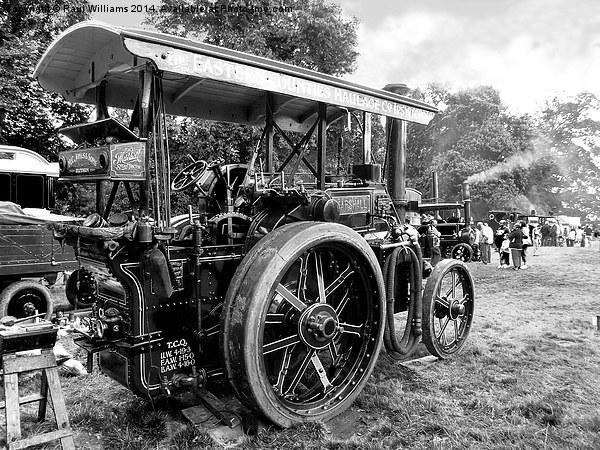  Marshall Steam Tractor Picture Board by Paul Williams