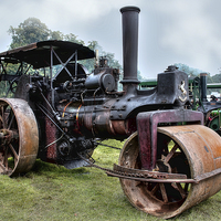 Buy canvas prints of Aveling Steamroller  by Paul Williams