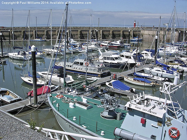  Watchet Harbour Marina Picture Board by Paul Williams