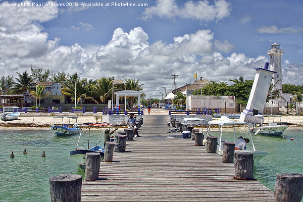 Puerto Morelos from the Jetty Picture Board by Paul Williams