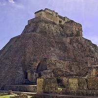 Buy canvas prints of  The Pyramid of the Magician at Uxmal by Paul Williams