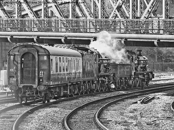  Great Western Locos in Tandem bw Picture Board by Paul Williams