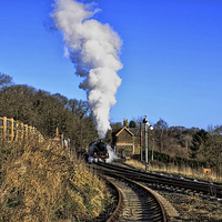 Buy canvas prints of  Steam in a Landscape by Paul Williams